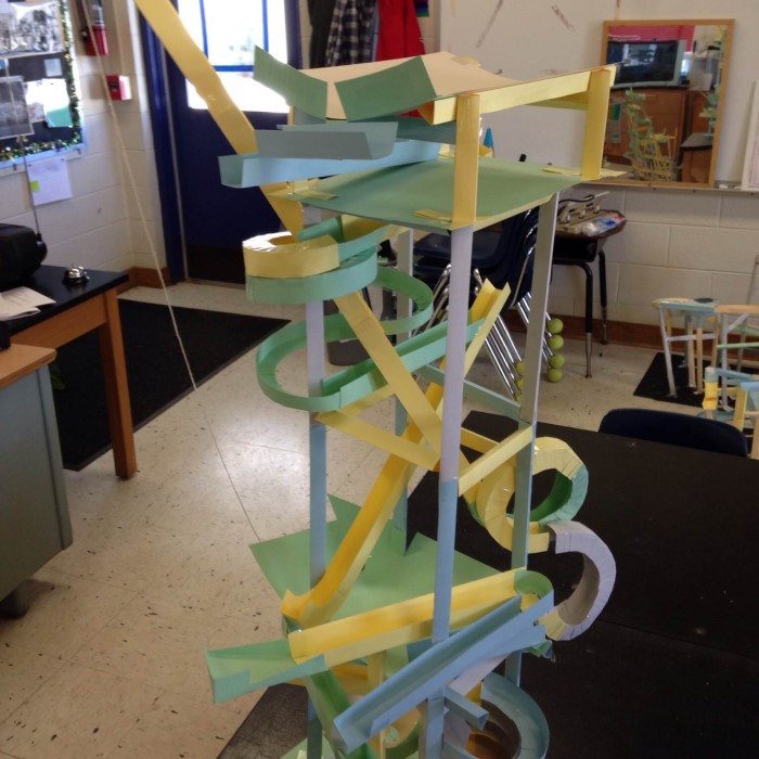 paper roller coaster