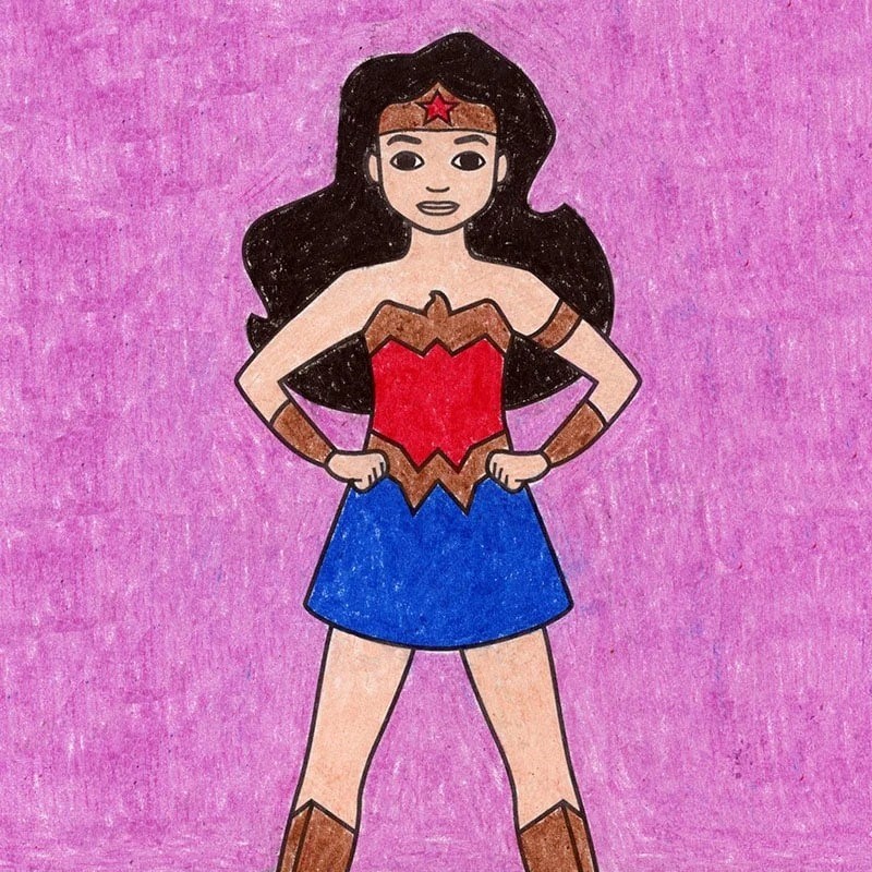 superhero easy drawing