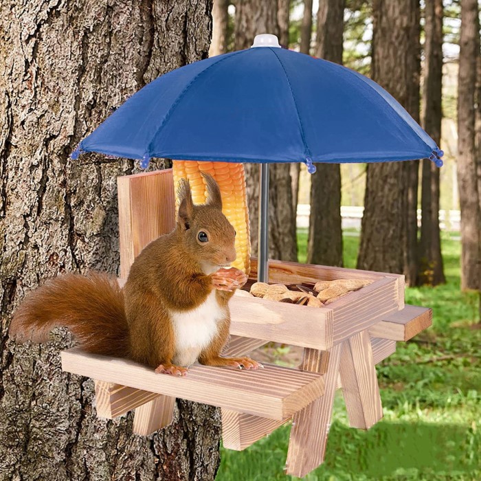squirrel picnic table